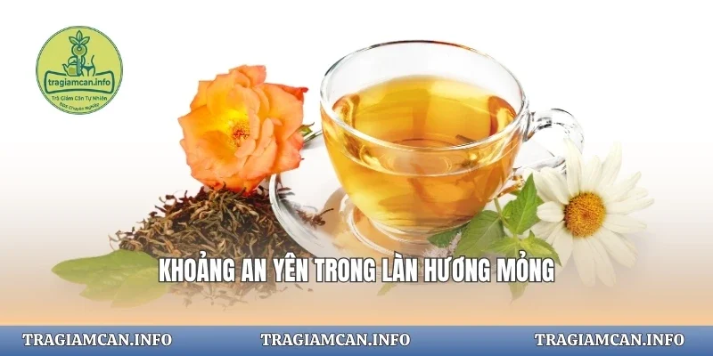 Khoảng an yên trong làn hương mỏng