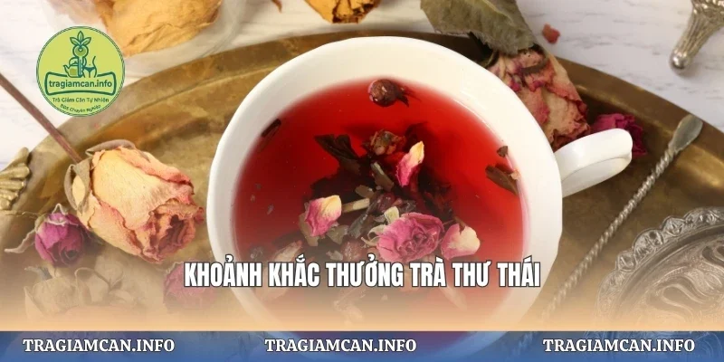 Khoảnh khắc thưởng trà thư thái