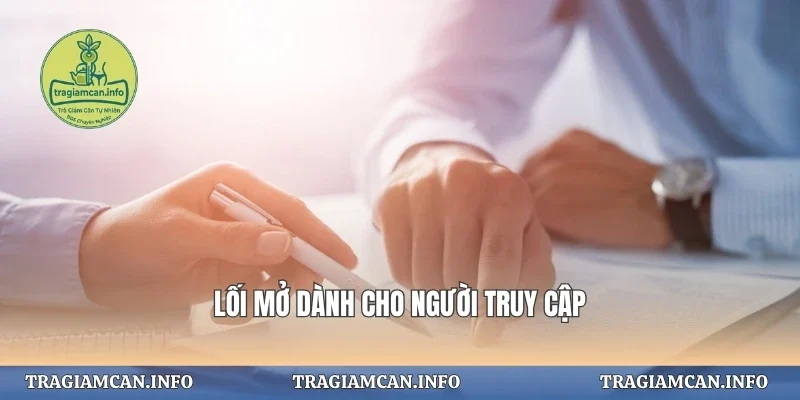 Lối mở dành cho người truy cập